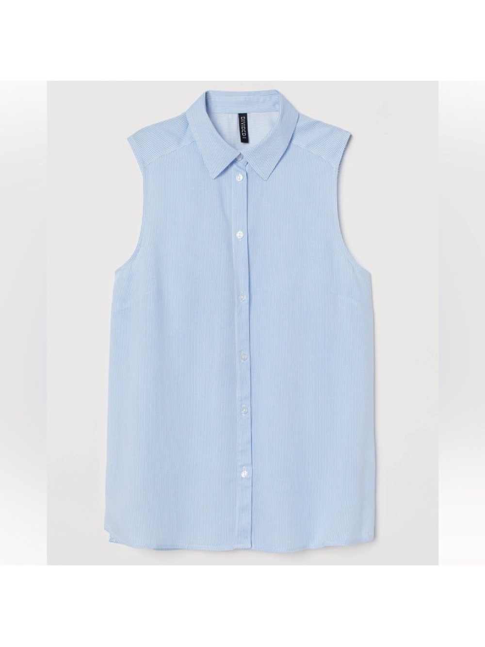H&M Sleeveless Light Blue shirt Top